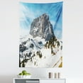 thumbnail image 1 of Nature Tapestry, Majestic Mountain Northerns Italy European Mediterranean Snowy Peak Nature, Fabric Wall Hanging Decor for Bedroom Living Room Dorm, 5 Sizes, Brown Blue White, by Ambesonne, 1 of 1