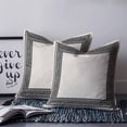 thumbnail image 2 of Beige Geometric 14x14 Pillow Covers Set of 2, Black Greek Key Design Burlap Modern Art Throw Pillow Covers Decorative Couch Cushion Case, Microfiber Square Pillowcases for Bedroom Car Living Room, 2 of 7