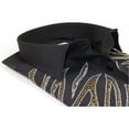 thumbnail image 6 of Men CEREMONIA Turkey Shirt 100% Cotton Fancy Rhine Stone #Roma 15 Black Slim Fit, 6 of 10