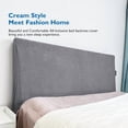 thumbnail image 2 of Headboard Cover Upholstery Headboard Slipcover Thick Elastic Bed Headboard Protection Cover Washable for Full Size Bed Bedroom Decorative, 2 of 18