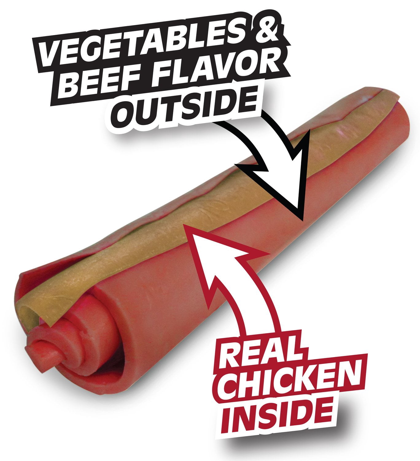 DreamBone DreamSticks With Real Beef 15 Count, Rawhide-FreeChews For Dogs