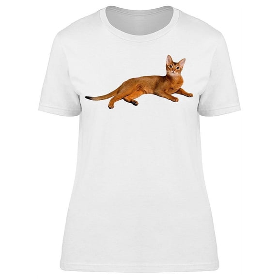 Relax Abyssinian Cat T-Shirt Women -Image by Shutterstock, Female XX-Large