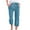 Blue, variant on Ecqkame Capri Pants for Women Loose Casual Printed Elastic Waisted Pockets Drawstring Pants Women's Pants Blue B L