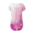 thumbnail image 3 of Gibobby Blusa Casual de Mujer Tops mujer con estampado Floral, Túnica oculta para el vientre, camisetas manga corta, verano 2024, camiseta Henley(Rosa,XL), 3 of 4