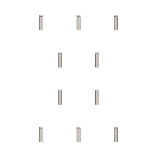 Scienceny Tornillo publicitario Diseño aerodinámico Fácil instalación Vidrio Espejo Clavo Tuerca Perno Gran capacidad de carga 25x100 mm 25x100mm 10piezas Scienceny CBP338985