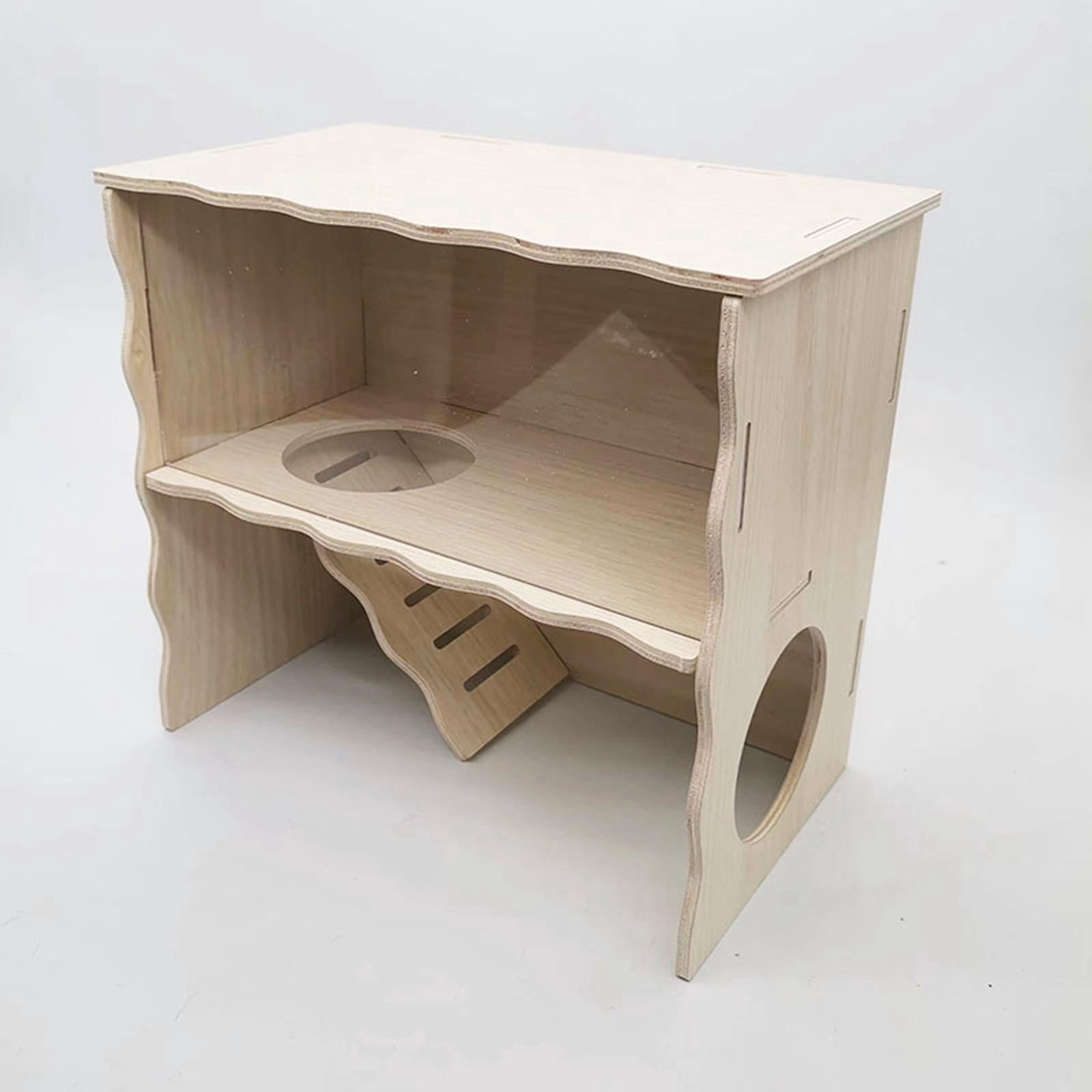 oshhnii Pet Animal Hide Hideout Guinea Pig Cottage Hamster Cage for Mice Dwarf Mouse