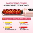 thumbnail image 3 of 2025 New Cordless Women's Hair Straightener Brush, Millions Negative Ion Electric Hair Straightening Brush, Fast Heating, USB Charging, Display Temperature (White), 3 of 7