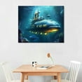 Nawypu Steampunk Underwater Submarine Poster Decorative Painting Print ...