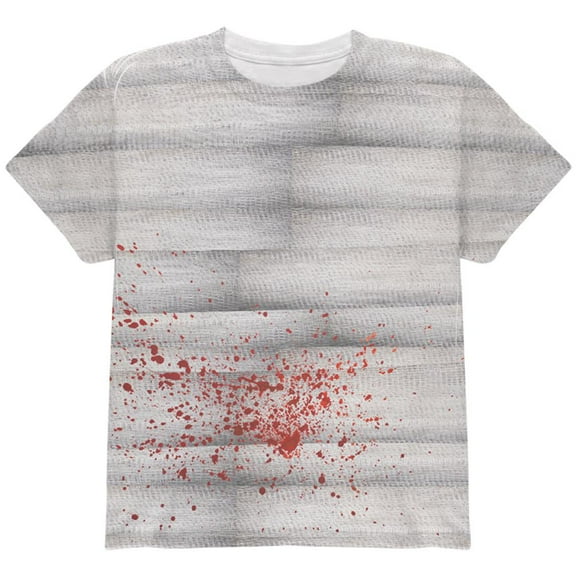 Halloween Bloody Mummy All Over Youth T Shirt Multi YSM