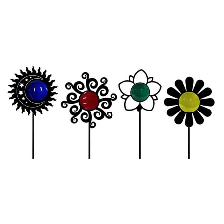 Set Of 4 - Garden Stakes