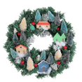 thumbnail image 1 of Christma Decorations - Christmas Wreaths For Front Door-xmas Village Wreath - Holiday Decor For Hom, 1 of 5