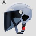 thumbnail image 3 of Casco de seguridad unisex para motocicleta, con una sola lente desmontable, anticaídas y duradero, 3 of 5