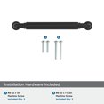 thumbnail image 3 of Amerock Coble 5-1/16 inch (128mm) Center-to-Center Matte Black Cabinet Pull, 3 of 5