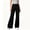 Black, variant on Womens Bootcut Cargo Pants Wide Leg High Waisted Casual Trousers Flare Pants with Multi Pockets