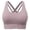 Pink, variant on Bras for Women Womens Super Soft Wireless Lightly Lined Comfort Bra Purple L