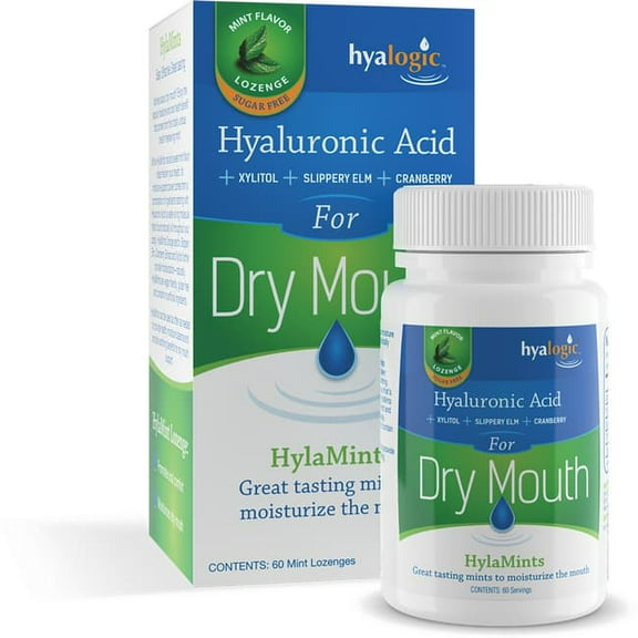 Hyalogic Hyaluronic Acid For Dry Mouth By - 60 Lozenges