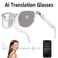 thumbnail image 4 of Smart Glasses with AI Offer Real-Time Translation in 160 Languages, Feature a GPT Chat Option, And Include Music And Calling Capabilities, with Lenses That Can Alter Their Color, 4 of 12