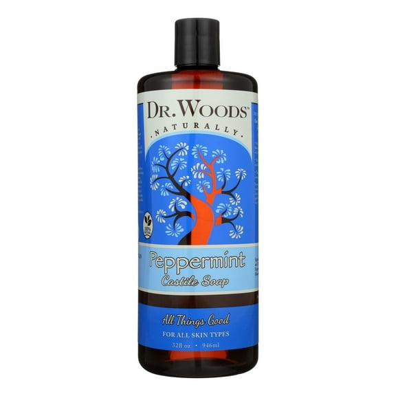 Dr. Woods Pure Castile Soap Peppermint - 32 Oz