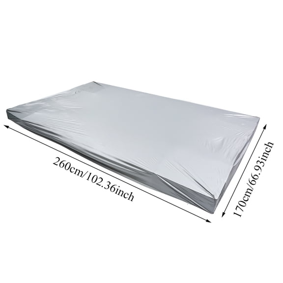 Gupbes Waterproof Billiard Cover,8 Feet Dustproof Moistureproof PVC Cloth Billiard Table Protection Cover Accessory, Billiard Dust Cover
