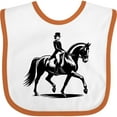 thumbnail image 3 of Inktastic Dressage Lady on Horse Girls Baby Bib, 3 of 4