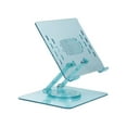 thumbnail image 5 of Incipio Translucent Adjustable Laptop Stand for Desk, Foldable, Portable Computer/Tablet Stand 360° Rotating-Turquoise, 5 of 14