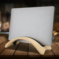 thumbnail image 4 of SamDi Arch Wooden Walnut Desk Holder Stand Rack Suitable For MacBook Pro Laptops (Birch), 4 of 8