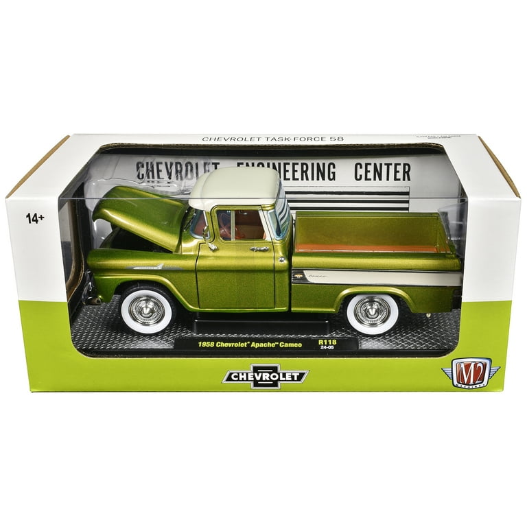 1958 Chevrolet Apache Cameo Truck Olive Green Metallic with