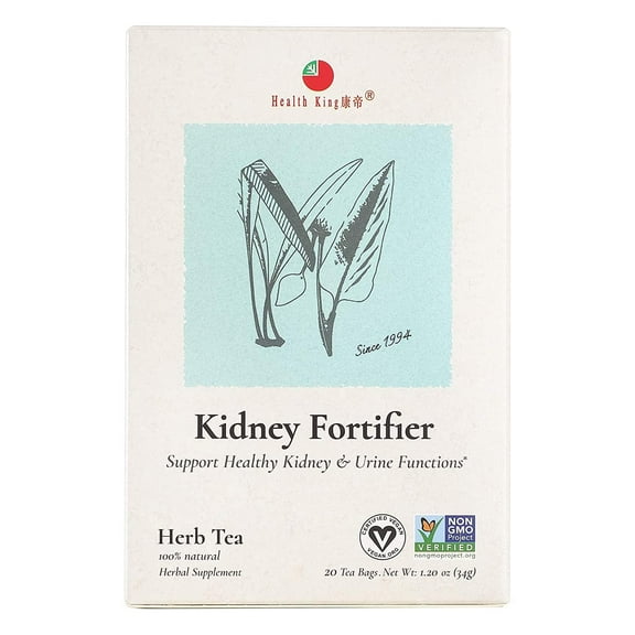 Health King Medicinal Teas Kidney Fortifier Herb Tea Bags, 20 Ea