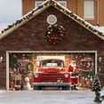 thumbnail image 5 of 7x16 ft Christmas Banner Cover, Garage Door Christmas Cover Winter Snow Scene Outdoor Large Garage Door Decors Xmas Candyland Village Backdrop for Wall House Holiday Party Decor, 5 of 5