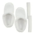 thumbnail image 1 of Raindrops Toilet Seat Covers Plush Shoe Liners Warmth For Indoor Use 1 Set, 1 of 8
