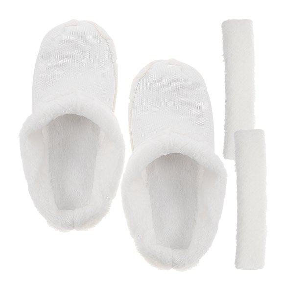 Raindrops Toilet Seat Covers Plush Shoe Liners Warmth For Indoor Use 1 Set
