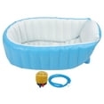 thumbnail image 2 of Bañera de Baño Para Bebés de Vije, Respaldo de 45 de Respaldo Plegable Infante Infantil Infantil PVC Suave Para Acamp en El Hogar, 2 of 7