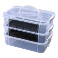 thumbnail image 1 of lingqin Mealworm Breeding Box Easy to Clean Breadworm Breeding Box Feeding Container 3 Layer, 1 of 9