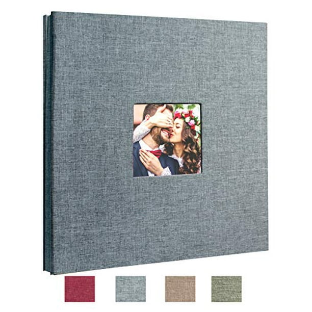 Beautyus Self Adhesive Stick Photo Album Magnetic Scrapbook Diy Anniversary Memory Book For Baby Wedding Family Albums Holds 3x5 4x6 5x7 6x8 8x10 Photos Gray M Walmart Com Walmart Com