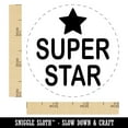 thumbnail image 2 of Super Star Fun Text Teacher School Self-Inking Rubber Stamp Ink Stamper - Green Ink - Small 3/4 Inch, 2 of 7