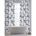thumbnail image 5 of Country Flowers Sheer Curtains 96 Inch Length 2 Panels Set, Gray Retro Pastoral Botanical Floral Voile Window Treatment Semi Sheer Long Curtains Drapes for Bedroom/Living Room/Kitchen 52"x96"x2, 5 of 7