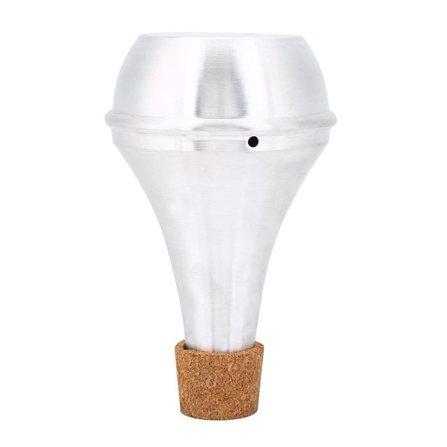 Garosa Aluminum Alloy & Cork Practice Trumpet Mute Brasses Musical Instrument Part Accessory, Practice Trumpet Mute, Trumpet Accessory