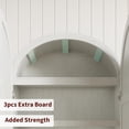 thumbnail image 4 of Arched Kitchen Pantry Storage Cabinet with 2 Drawers 72" Tall Farmhouse Wood Bookcase with 4 Doors for Kitchen Dining Room Bathroom, 4 of 7