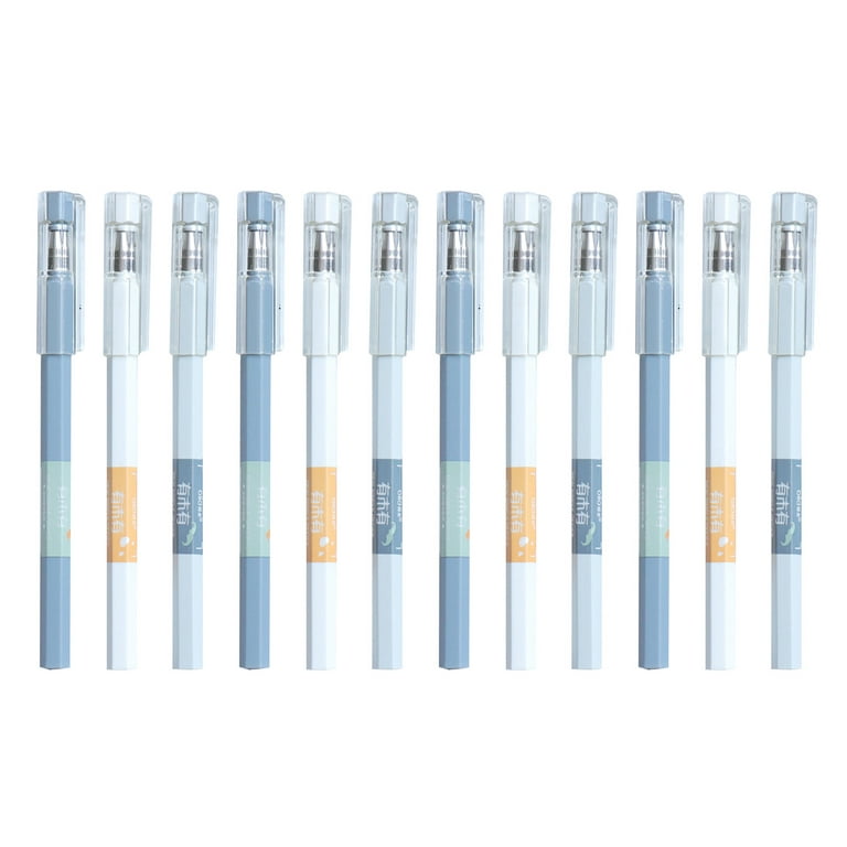 12 Super Fine Tip Ballpoint Pen Set 0.5mm Fine Tip Gel Pens for Exams,  Bible Journaling, Notes, Sketching, Smoothing (10ml)