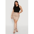 thumbnail image 2 of Womens Plus Size WAX High Waisted Cargo Skirt, 2 of 5