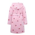 thumbnail image 2 of Kids Hooded Fleece Robe for Girls Soft Plush Bathrobe Warm Flannel Sleepwear with Belt Pockets Cute Cozy Housecoat for Toddler and Big Girls, 2 of 8