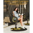 thumbnail image 5 of Baasha Black and Gold Salon Chair for Hair Stylist, with Comfortable Cushion, Upgraded Heavy Hydraulic Pump, 360 Degree Rotation, Professional Stylist Chair for Salon, Weight Capacity 440 lbs, 5 of 9