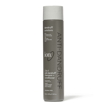 Ion 2 in 1 Anti Dandruff Shampoo & Conditioner, Gently Cleanses, All Hair Types, Relieves Irritation, Itching, and Flaking, Vegan, Paraben Free
