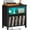 Black, variant on Large Record Player Table with Charger Station & LED Lights, Vinyl Record Storage Player Table up to 230 Albums, Turntable Stand with Display Shelf for Music Room Bedroom Living Room (Green)