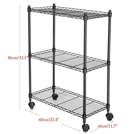 Saving 3 Tier Adjustable Wheeling Wire Shelf Microwave Oven Stand Saving 3 Tier Adjustable Wheeling Wire Shelf Microwave Oven Stand Storage Cart 330 Lbs Capacity For Home Kitchen Peste Com
