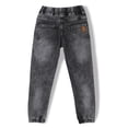 thumbnail image 3 of chopper club Boys Denim Jeans - Stretchable Cotton Fabric - Slim Fit - Round Elastic at Waist & Leg Opening 5799jogden DX 18, 3 of 5