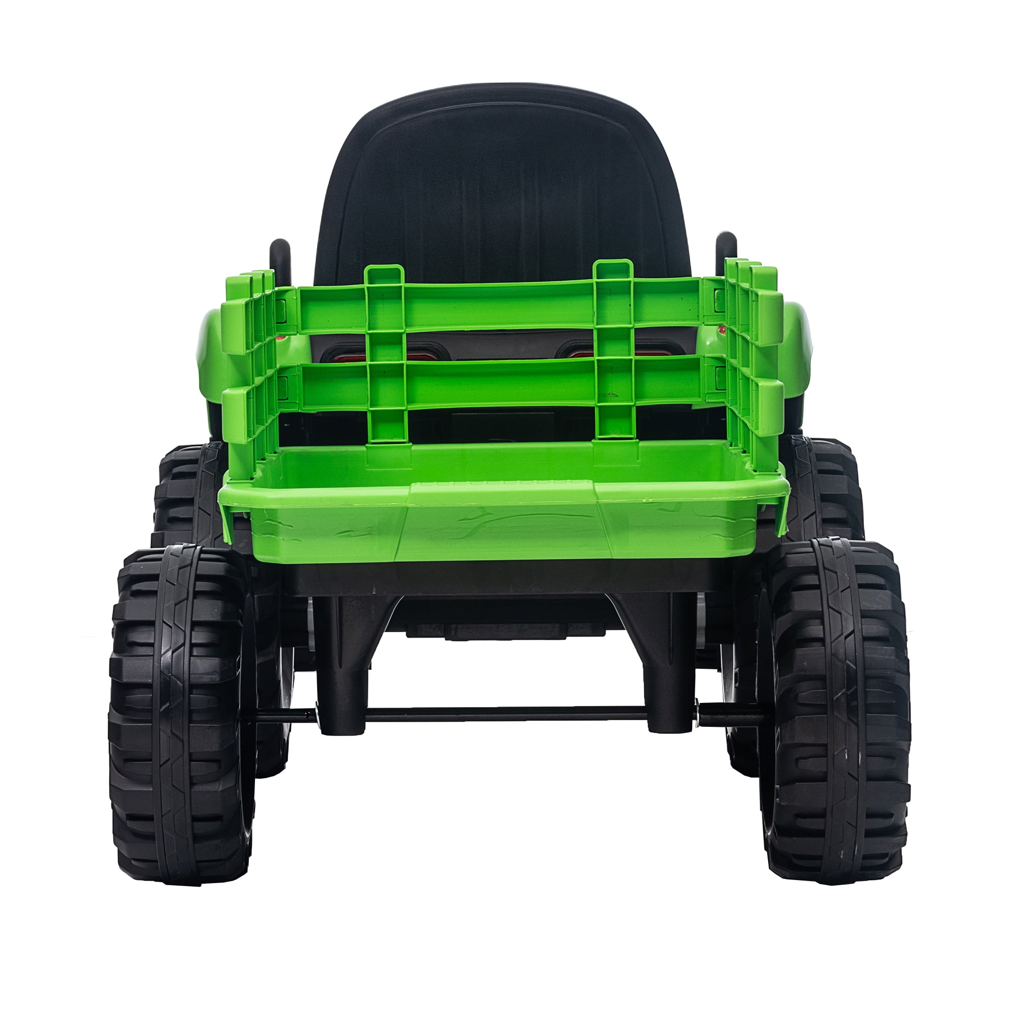 Resenkos Electric Tractor, 12V Battery Powered Electric Tractor Toy with Remote Control, 3-Gear-Shift, Green