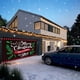 thumbnail image 5 of Uuiauoio Christmas Garage Banner Polyester Holiday Decorations Large Outdoor Indoor Party Backdrop Festive Scene Door Wall Hanging for Xmas New Year Seasonal Celebration, 5 of 6