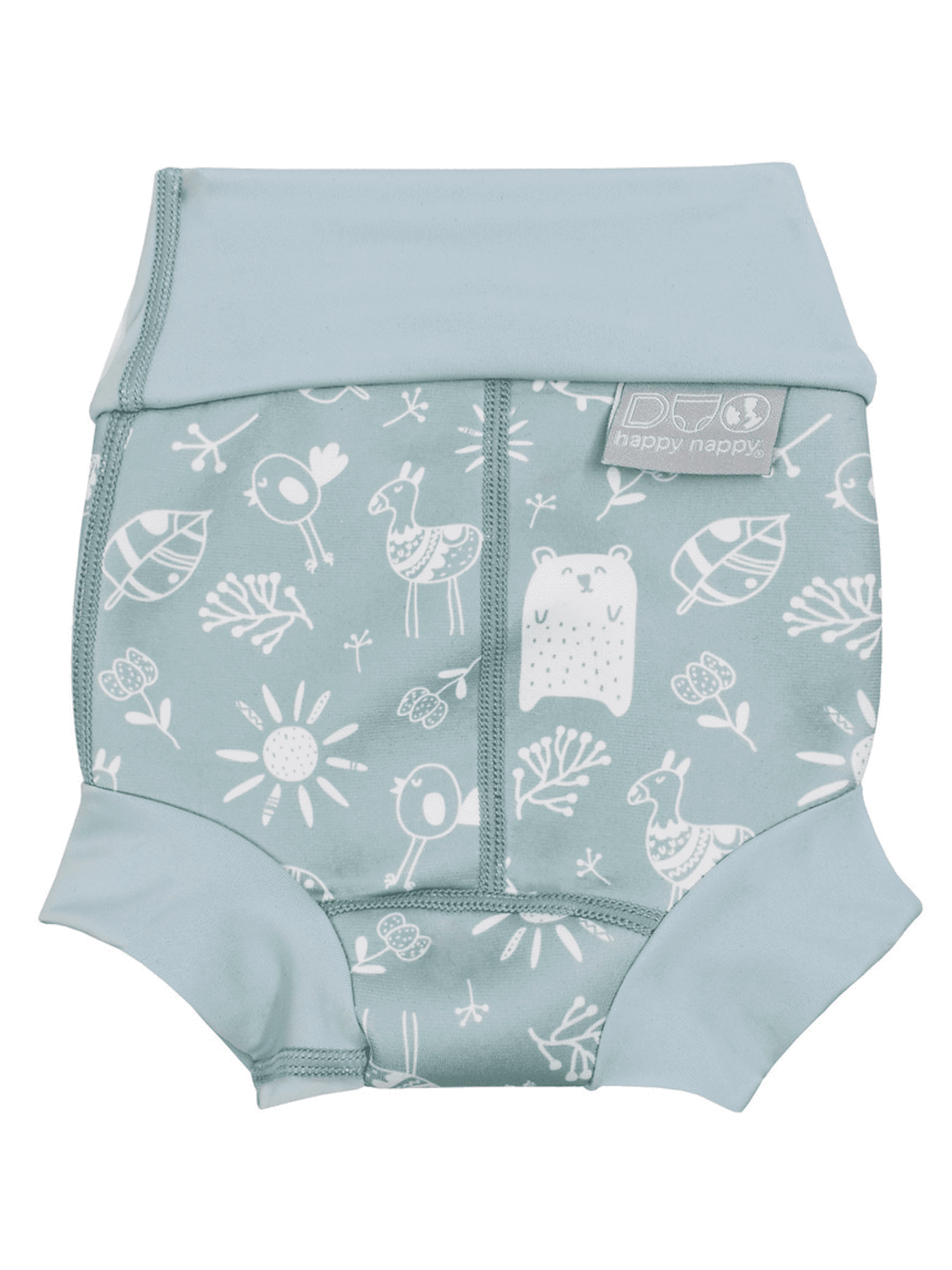 Splash About Girl's Happy Nappy Duo Swim Diaper, Sunny Bear, 6-12 Months