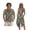 Tropical Hibiscus Hydrangea Leaf, variant on Xixirimido Blue Roses Floral Print Hawaii Couple Matching Outfit Men's Hawaiian Shirt and Women's Summer Sleeveless Dress Soft Midi Beach Dresses Matchable Couple Outfits, M